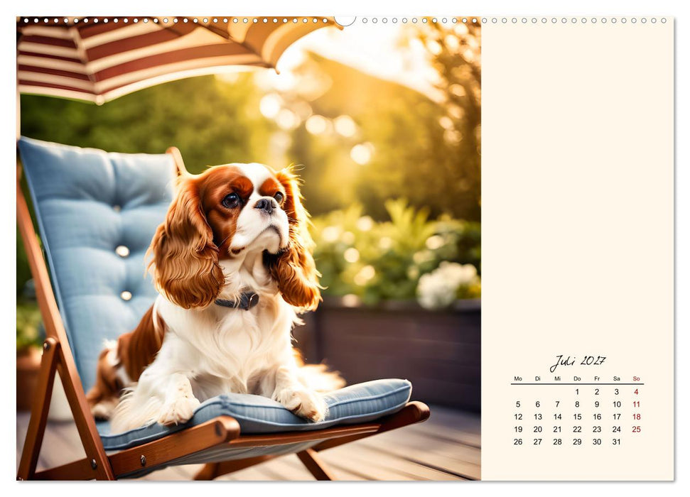 Goldige Kavalier King Charles Spaniels (CALVENDO Premium Wandkalender 2027)