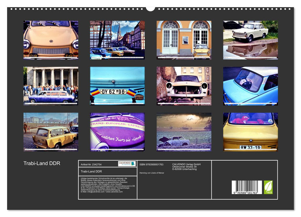 Trabi-Land DDR (CALVENDO Premium Wandkalender 2027)