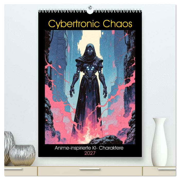 Cybertronic Chaos: Anime-inspirierte KI- Charaktere (CALVENDO Premium Wandkalender 2027)