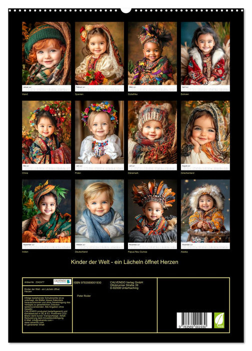 Kinder der Welt - ein Lächeln öffnet Herzen (CALVENDO Premium Wandkalender 2027)