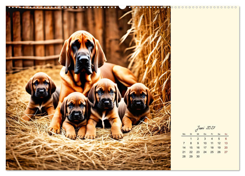 Bloodhound - Mächtige Spürnase (CALVENDO Wandkalender 2027)
