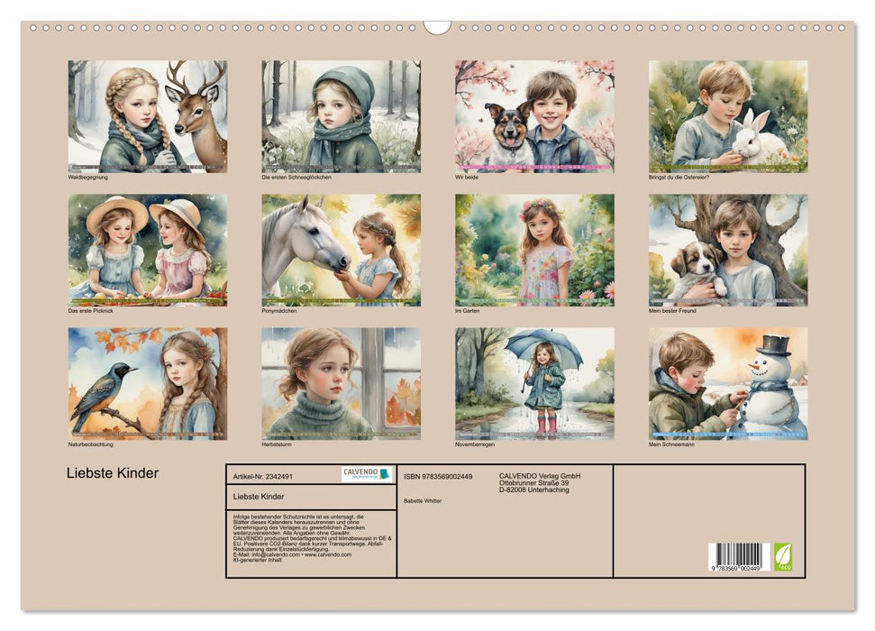 Liebste Kinder (CALVENDO Wandkalender 2027)