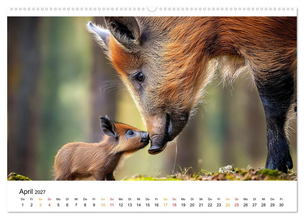 Tiermütter - die sanfte Seite der Wildnis (CALVENDO Wandkalender 2027)