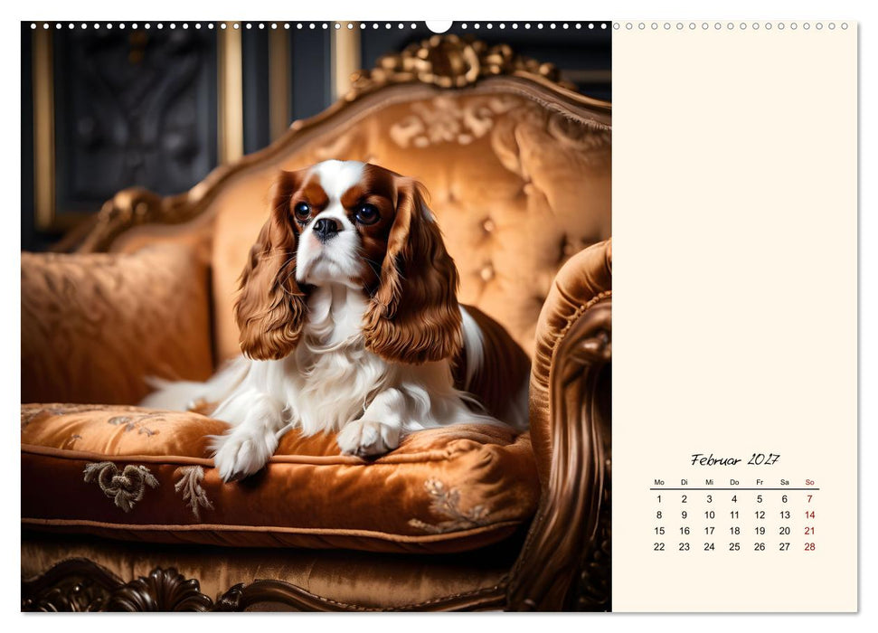 Goldige Kavalier King Charles Spaniels (CALVENDO Wandkalender 2027)