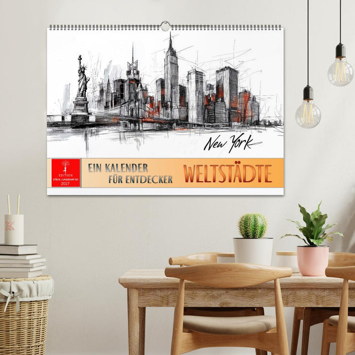 Weltstädte - ein Kalender für Entdecker (CALVENDO Wandkalender 2027)
