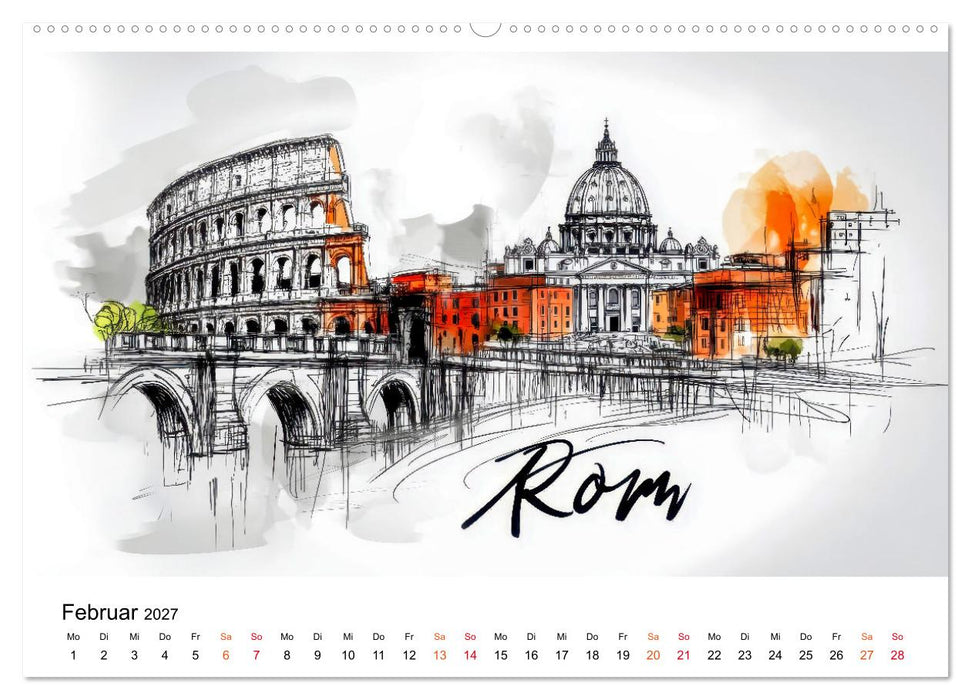Weltstädte - ein Kalender für Entdecker (CALVENDO Wandkalender 2027)