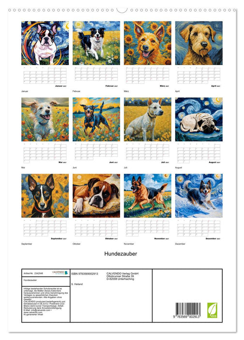 Hundezauber (CALVENDO Premium Wandkalender 2027)