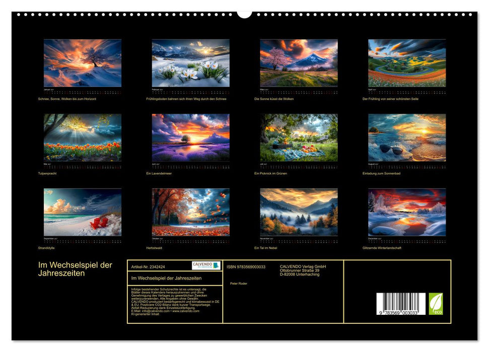 Im Wechselspiel der Jahreszeiten (CALVENDO Premium Wandkalender 2027)