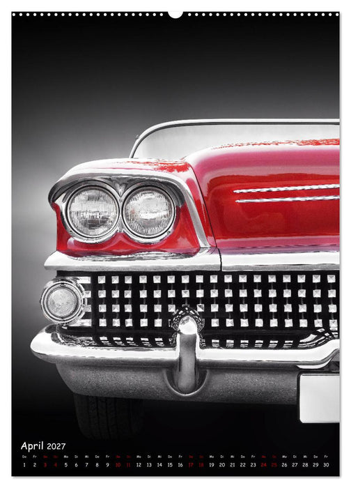Amerikanische Autos 1950er bis 1980er Favoriten (CALVENDO Premium Wandkalender 2027)