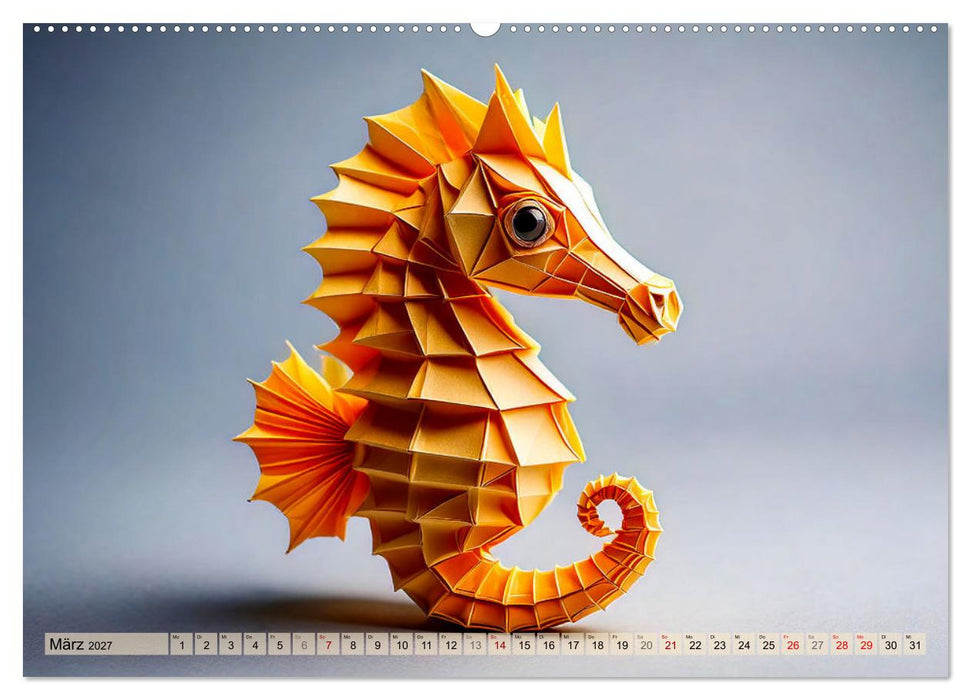 Wilde Origami Tiere (CALVENDO Wandkalender 2027)
