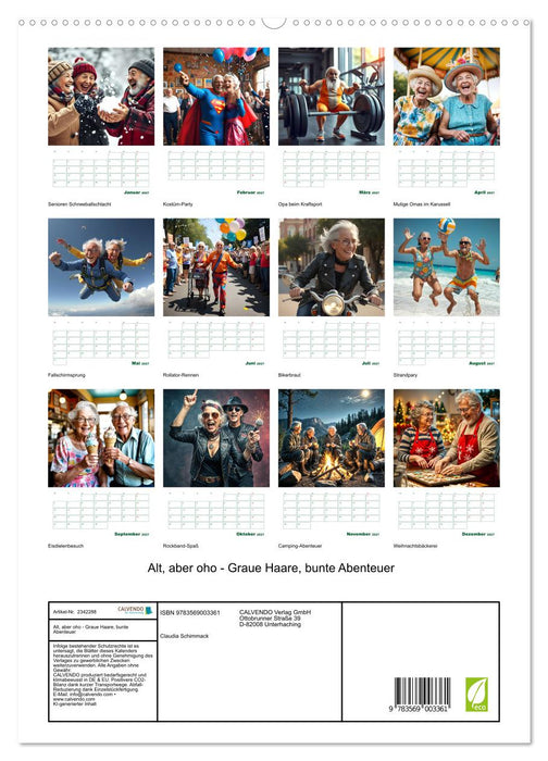 Alt, aber oho - Graue Haare, bunte Abenteuer (CALVENDO Premium Wandkalender 2027)