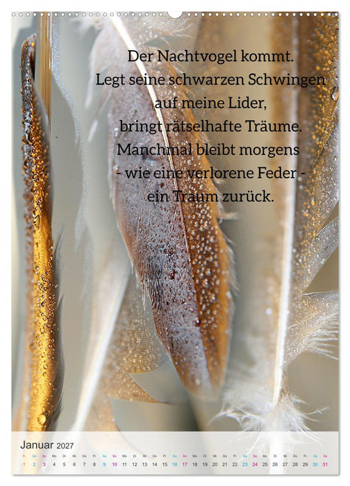 Manchmal - Poetische Momentaufnahmen (CALVENDO Premium Wandkalender 2027)