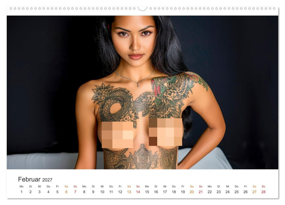 Tattoo Erotik - Sinnliche Kunstwerke (CALVENDO Wandkalender 2027)