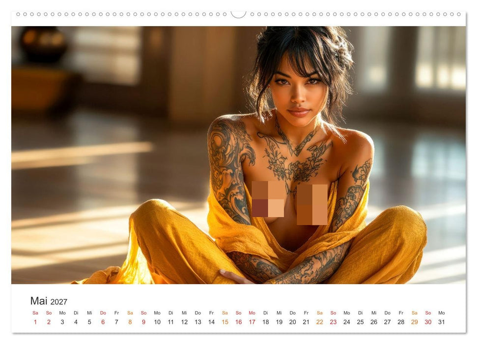 Tattoo Erotik - Sinnliche Kunstwerke (CALVENDO Wandkalender 2027)