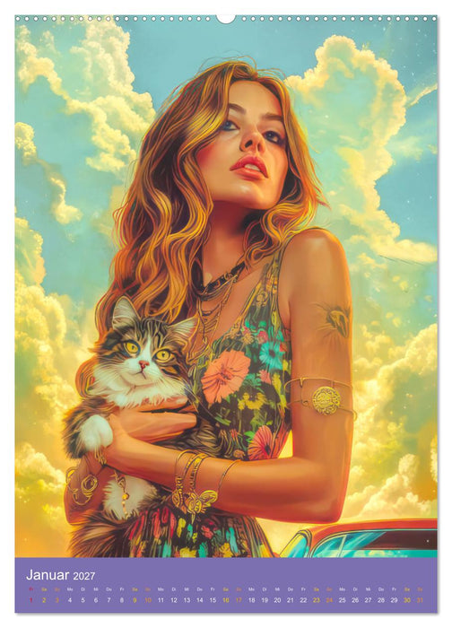 Hippiekinder - Hippiekultur (CALVENDO Premium Wandkalender 2027)