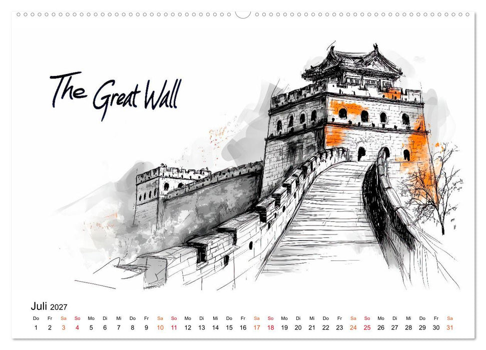 Traumziele der Erde - Kalender für Entdecker (CALVENDO Premium Wandkalender 2027)