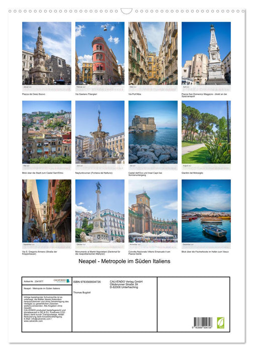Neapel - Metropole im Süden Italiens (CALVENDO Wandkalender 2027)