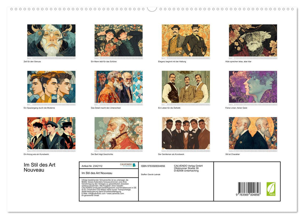 Im Stil des Art Nouveau (CALVENDO Premium Wandkalender 2027)