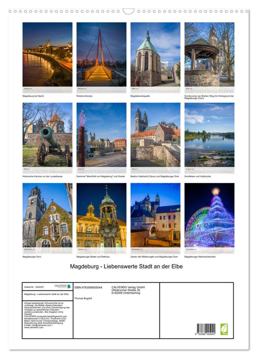 Magdeburg - Liebenswerte Stadt an der Elbe (CALVENDO Wandkalender 2027)