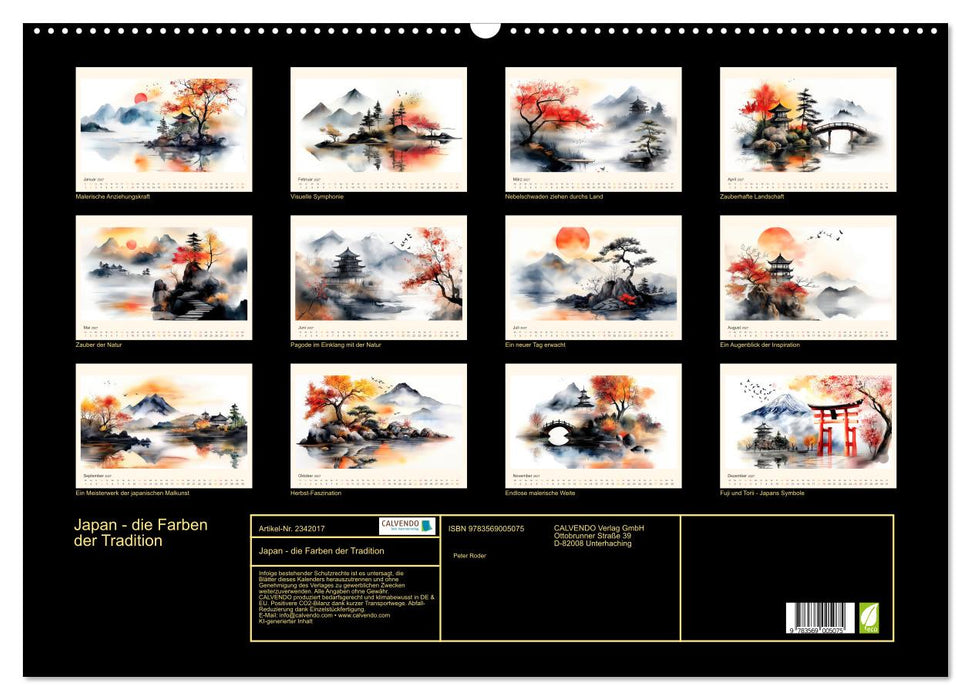 Japan - die Farben der Tradition (CALVENDO Wandkalender 2027)