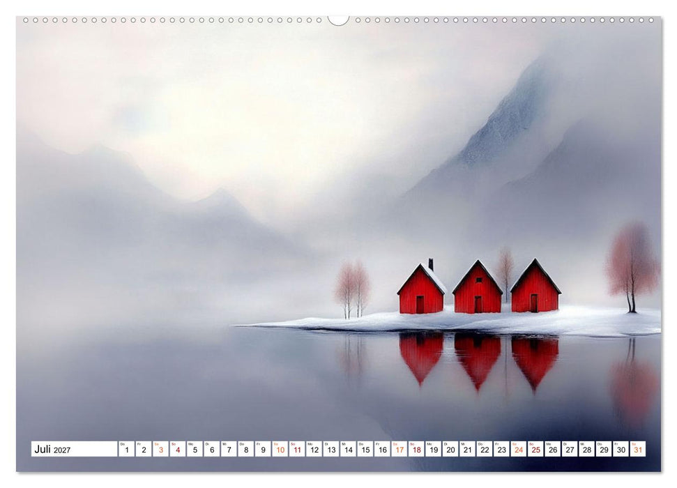 Winterträume – Zauberhafte Landschaften (CALVENDO Premium Wandkalender 2027)