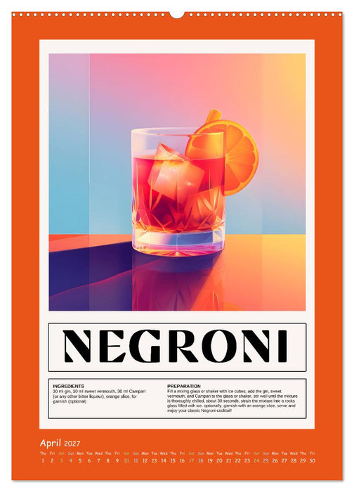 Classic Cocktails (CALVENDO Premium-Calendar 2027)