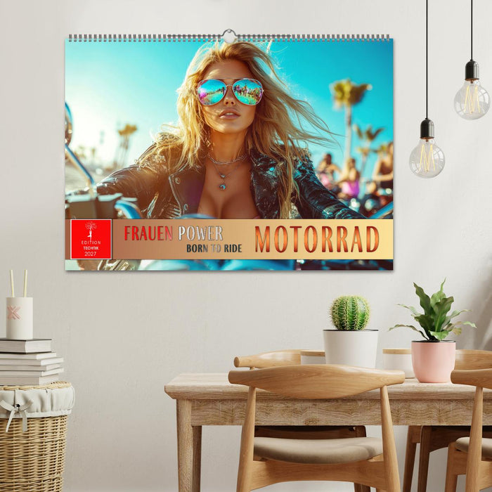 Frauen Power Motorrad (CALVENDO Wandkalender 2027)