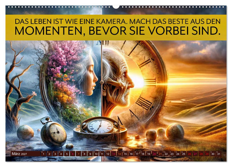 Im Flow der Zeit - im Hier und Jetzt (CALVENDO Wandkalender 2027)
