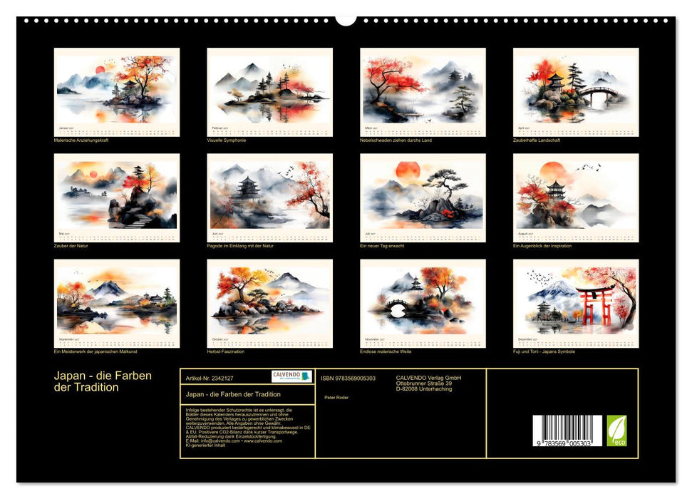 Japan - die Farben der Tradition (CALVENDO Premium Wandkalender 2027)