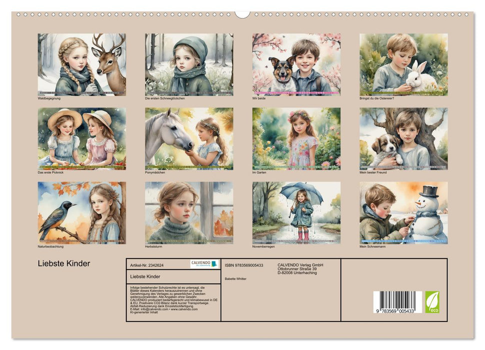 Liebste Kinder (CALVENDO Premium Wandkalender 2027)
