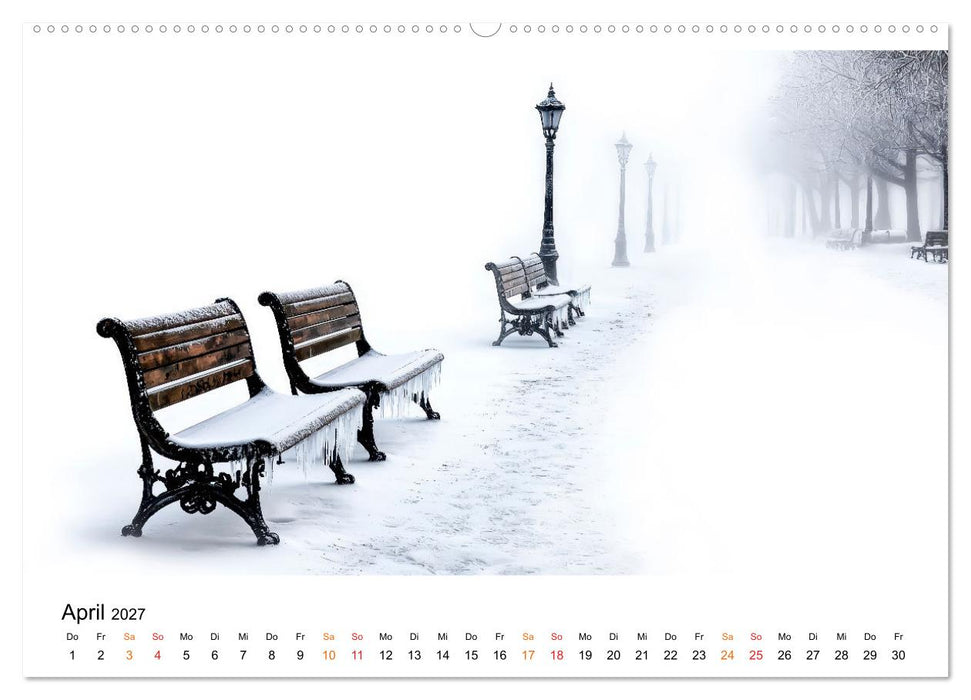 Winterzauber - Nordwind und Schneegestöber (CALVENDO Premium Wandkalender 2027)