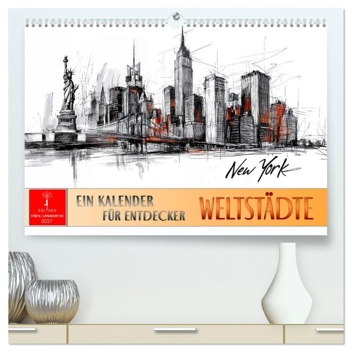 Weltstädte - ein Kalender für Entdecker (CALVENDO Premium Wandkalender 2027)