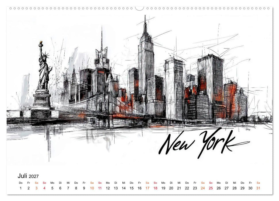 Weltstädte - ein Kalender für Entdecker (CALVENDO Premium Wandkalender 2027)