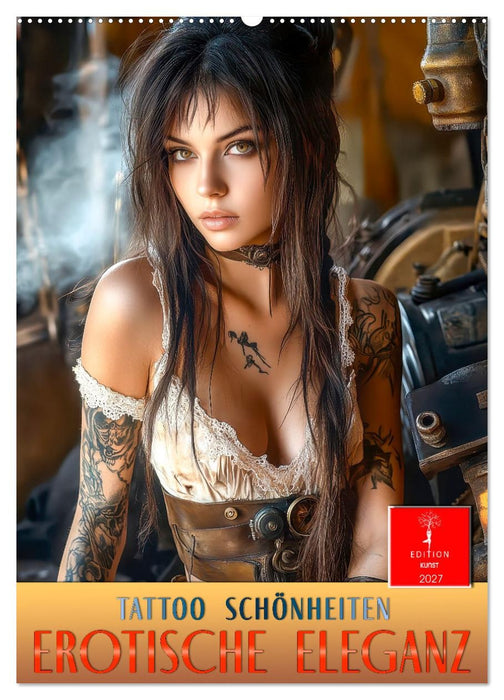 Tattoo Schönheiten - erotische Eleganz (CALVENDO Wandkalender 2027)