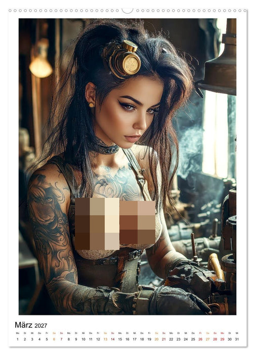 Tattoo Schönheiten - erotische Eleganz (CALVENDO Wandkalender 2027)