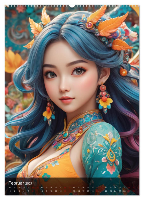 Sexy Manga Girls (CALVENDO Wandkalender 2027)