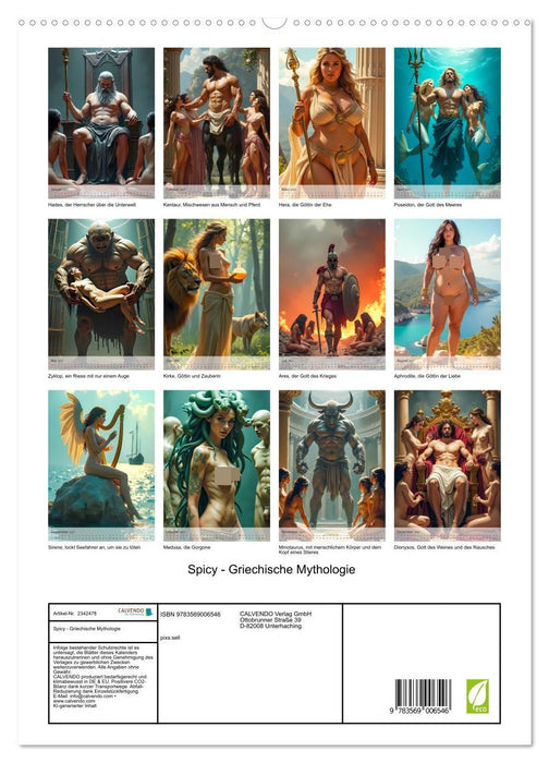 Spicy - Griechische Mythologie (CALVENDO Premium Wandkalender 2027)