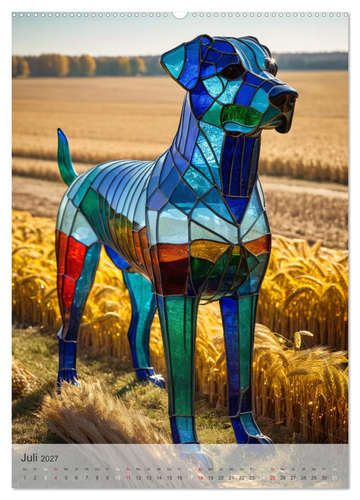Tiere aus Glas - Hunde (CALVENDO Premium Wandkalender 2027)