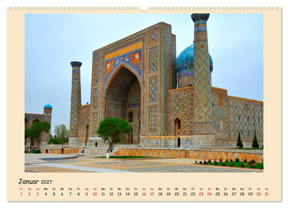 Usbekistan, Perlen der Seidenstraße (CALVENDO Wandkalender 2027)