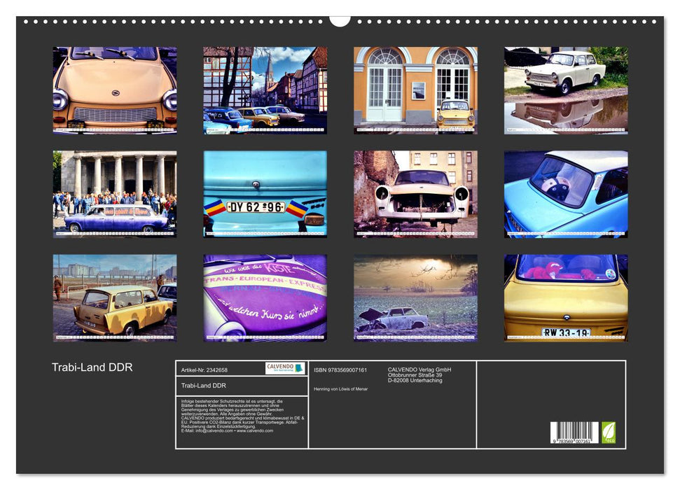 Trabi-Land DDR (CALVENDO Wandkalender 2027)