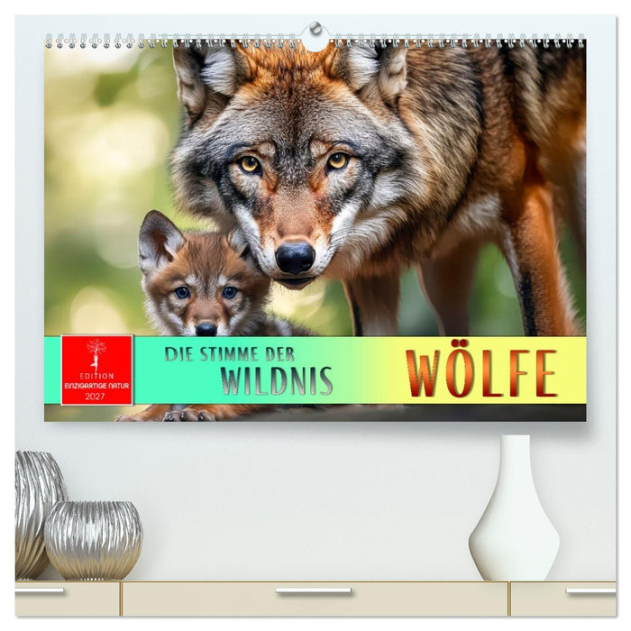 Wölfe - die Stimme der Wildnis (CALVENDO Premium Wandkalender 2027)