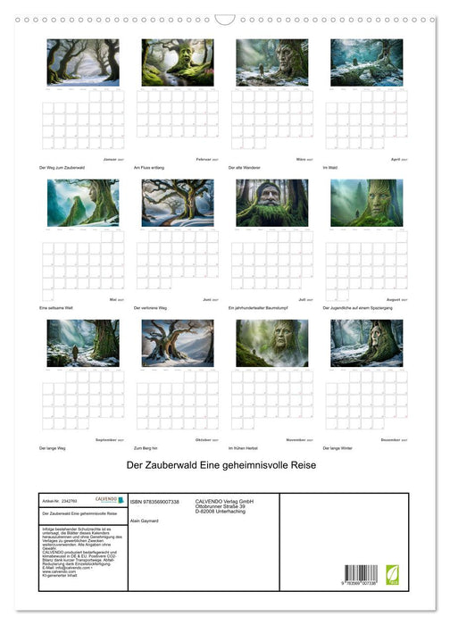 Der Zauberwald Eine geheimnisvolle Reise (CALVENDO Wandkalender 2027)