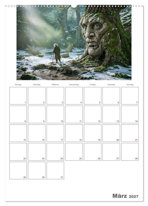 Der Zauberwald Eine geheimnisvolle Reise (CALVENDO Wandkalender 2027)