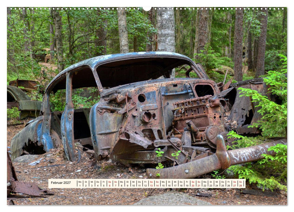 Autowracks - Verlorener Glanz 2027 (CALVENDO Premium Wandkalender 2027)