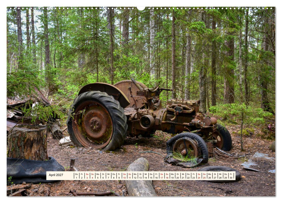 Autowracks - Verlorener Glanz 2027 (CALVENDO Premium Wandkalender 2027)