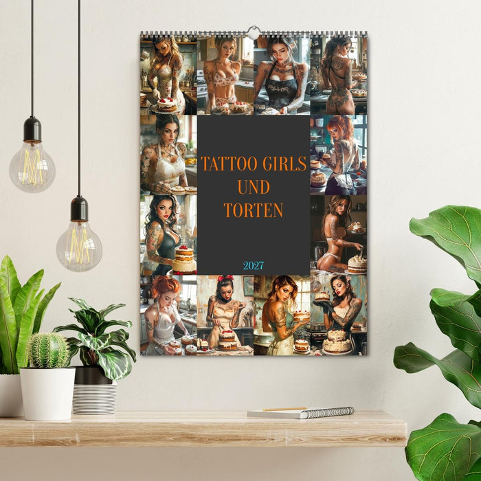 Tattoo Girls und Torten (CALVENDO Wandkalender 2027)