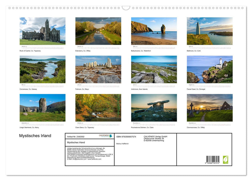 Mystisches Irland (CALVENDO Wandkalender 2027)