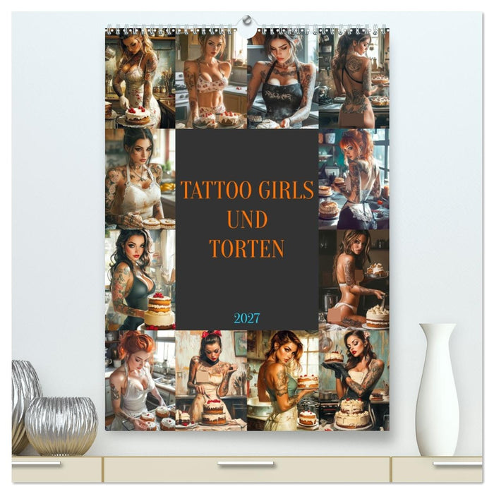 Tattoo Girls und Torten (CALVENDO Premium Wandkalender 2027)