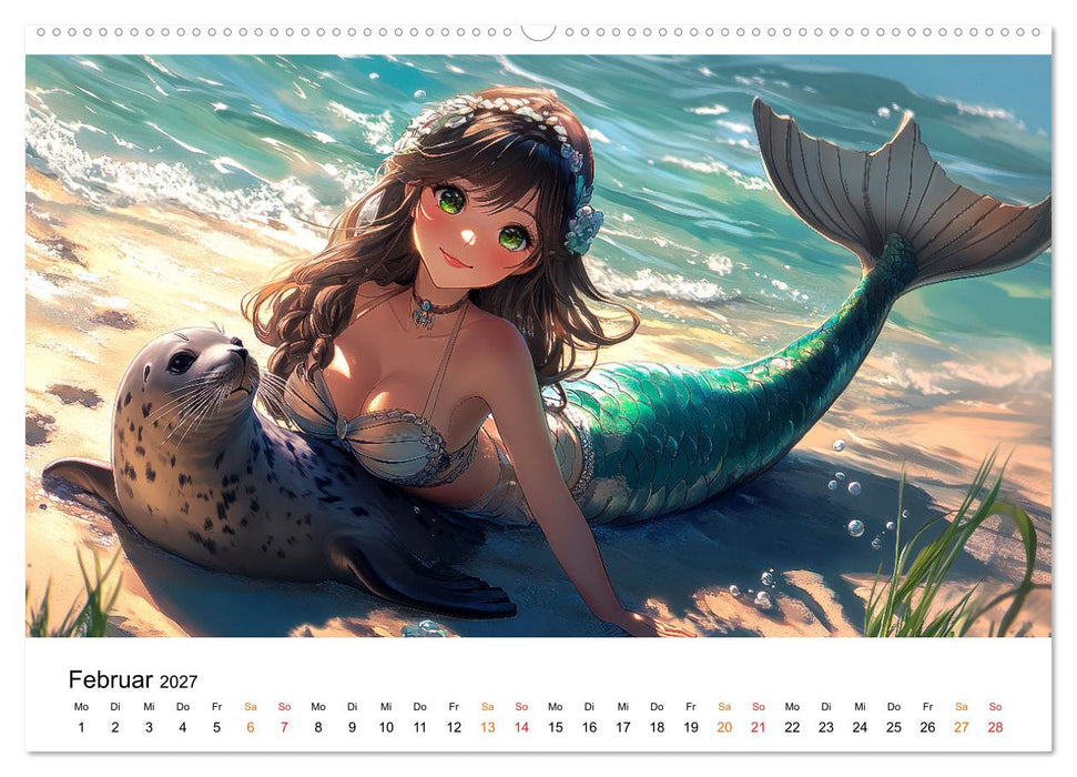 Meerjungfrauen - geheimnisvolle Schönheiten des Meeres (CALVENDO Wandkalender 2027)