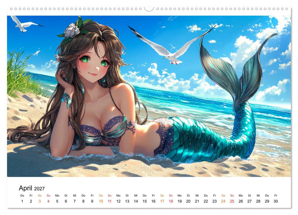 Meerjungfrauen - geheimnisvolle Schönheiten des Meeres (CALVENDO Wandkalender 2027)